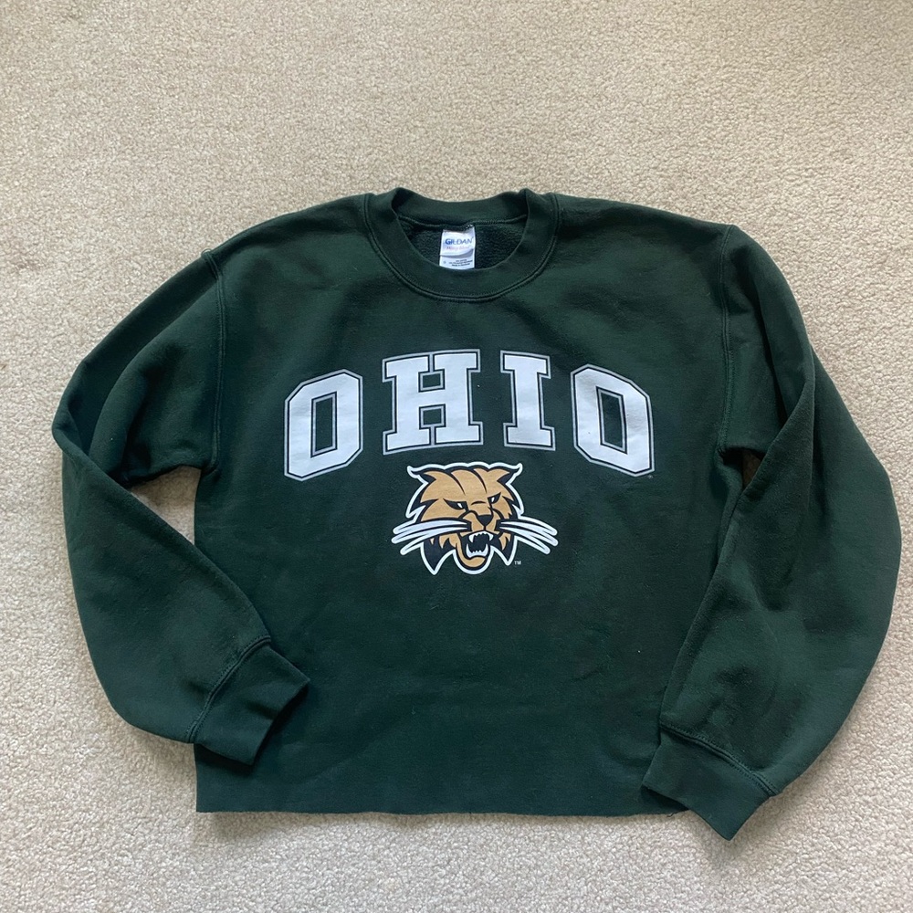 Ohio University cropped crewneck sweatshirt